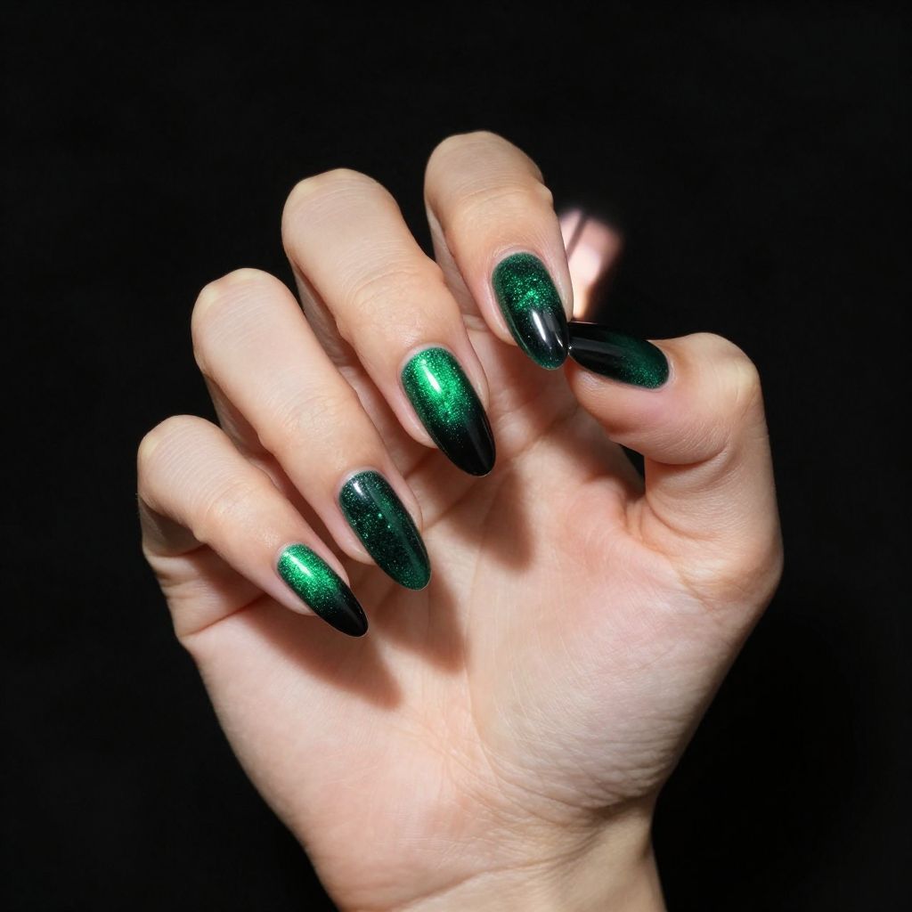 Ombre Glitter Nail Design 12