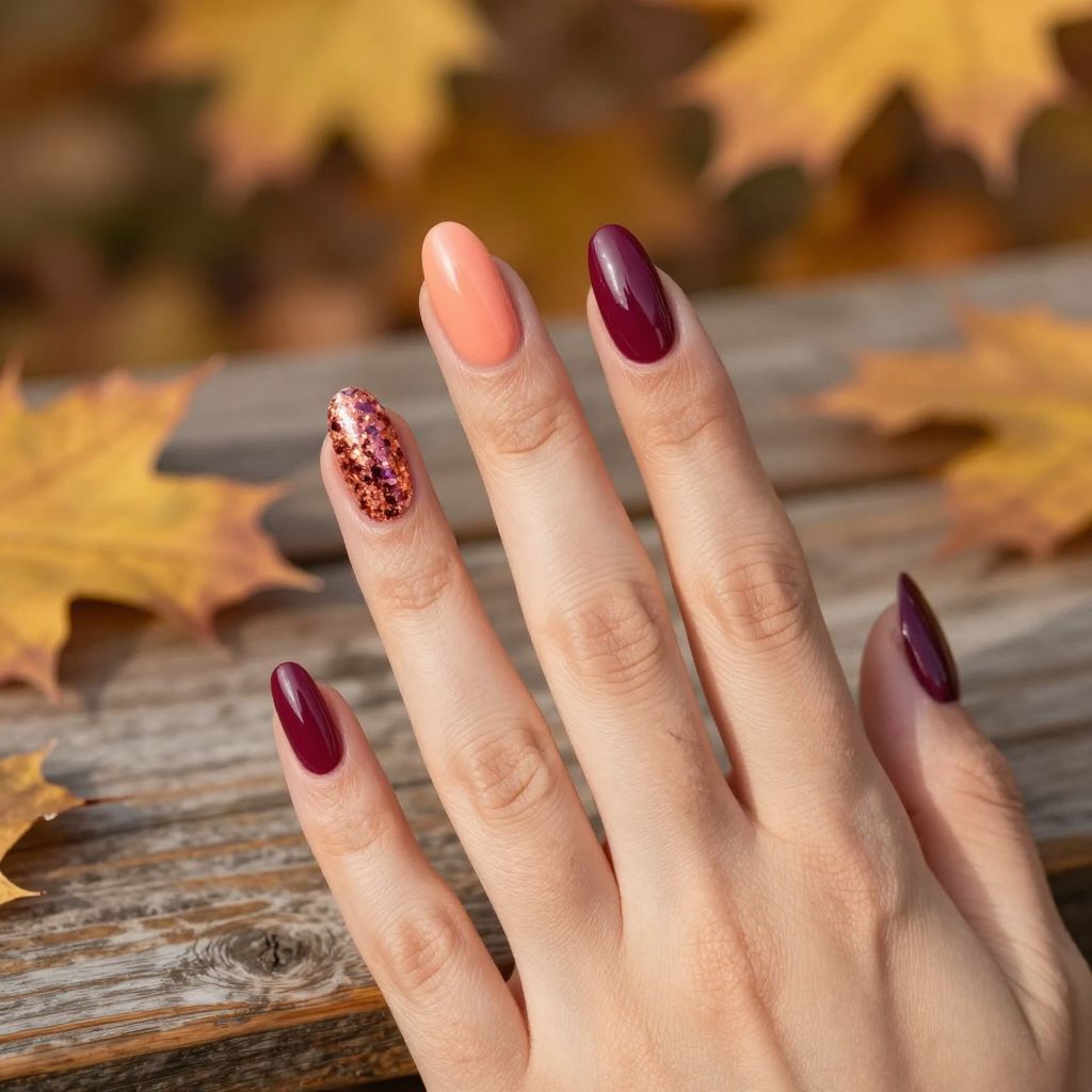 Ombre Glitter Nail Design 13