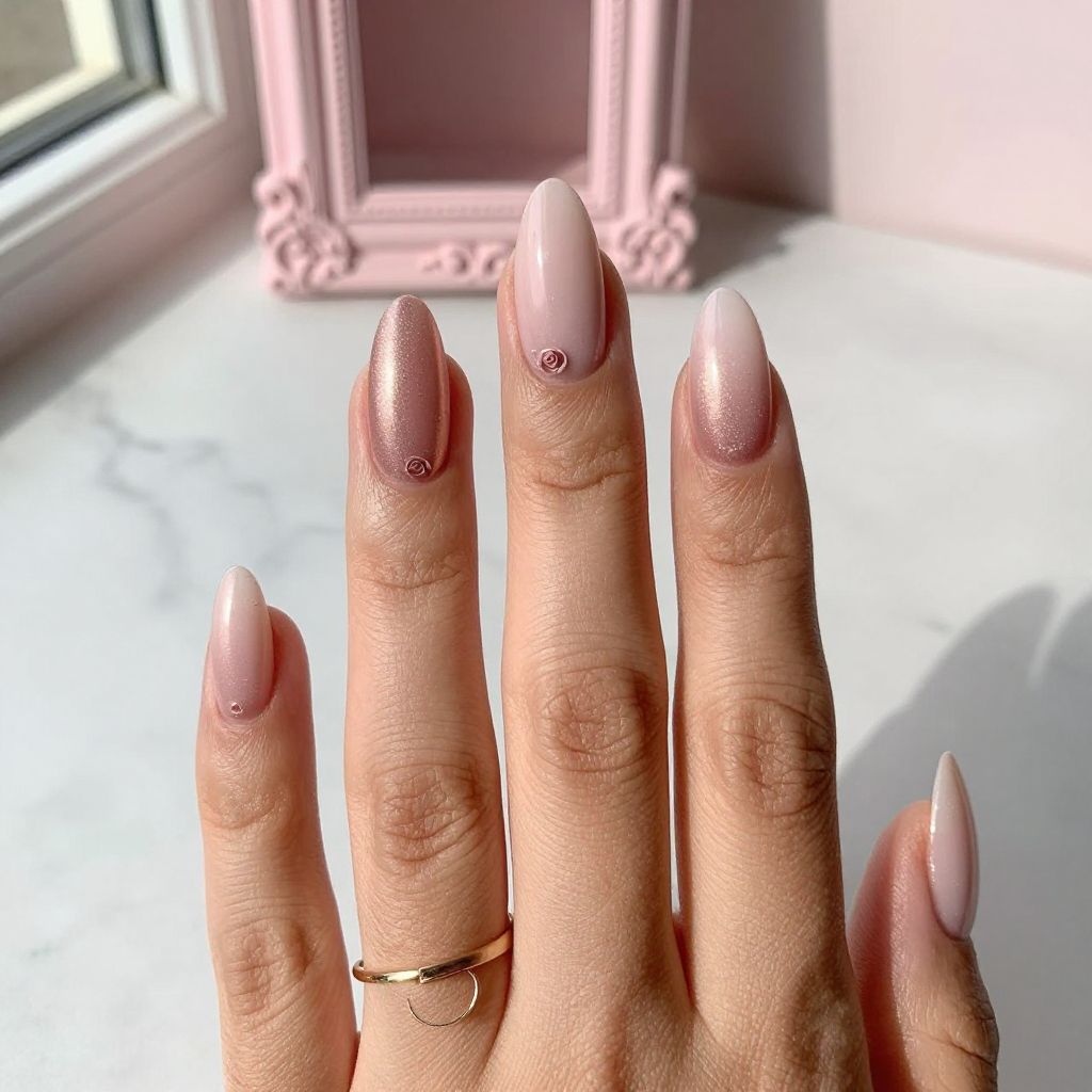 Blush Pink to Rose Gold Ombre
