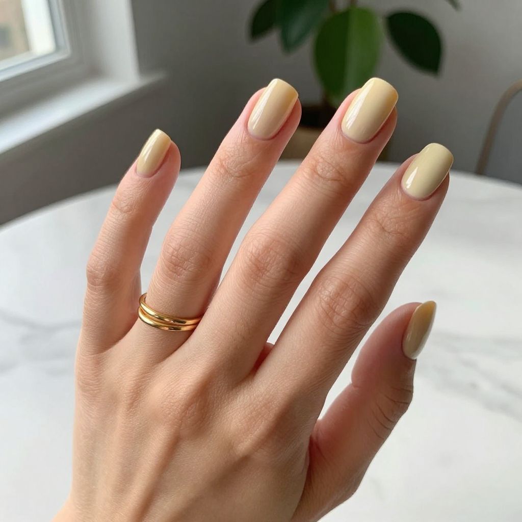 One Color Nail Inspo 2