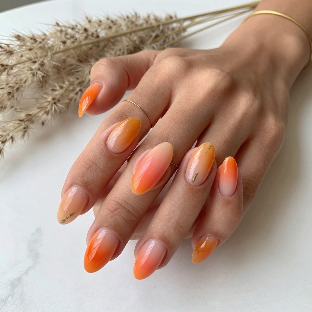 Orange with Sunset Gradient Design