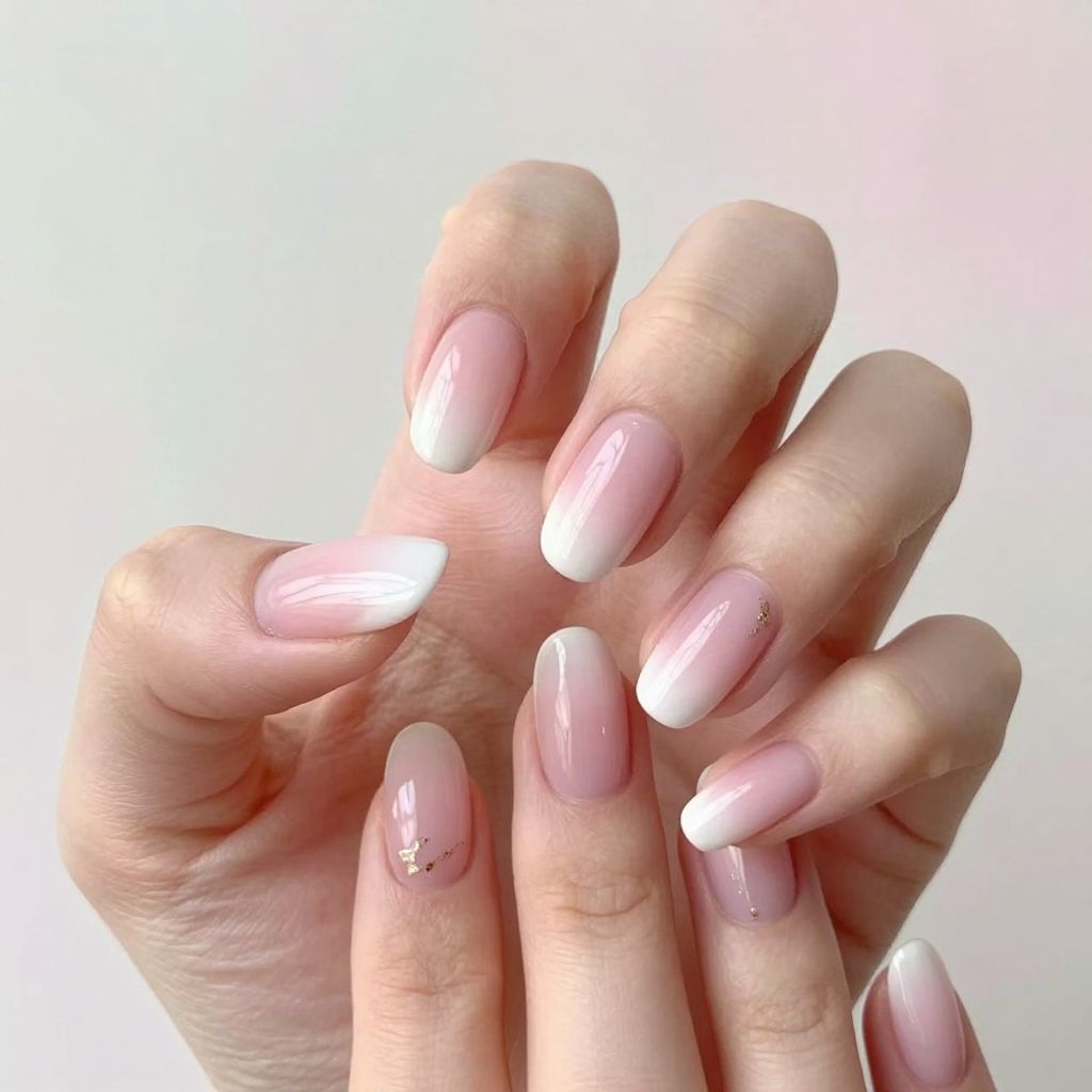 Oval nails design idea 1