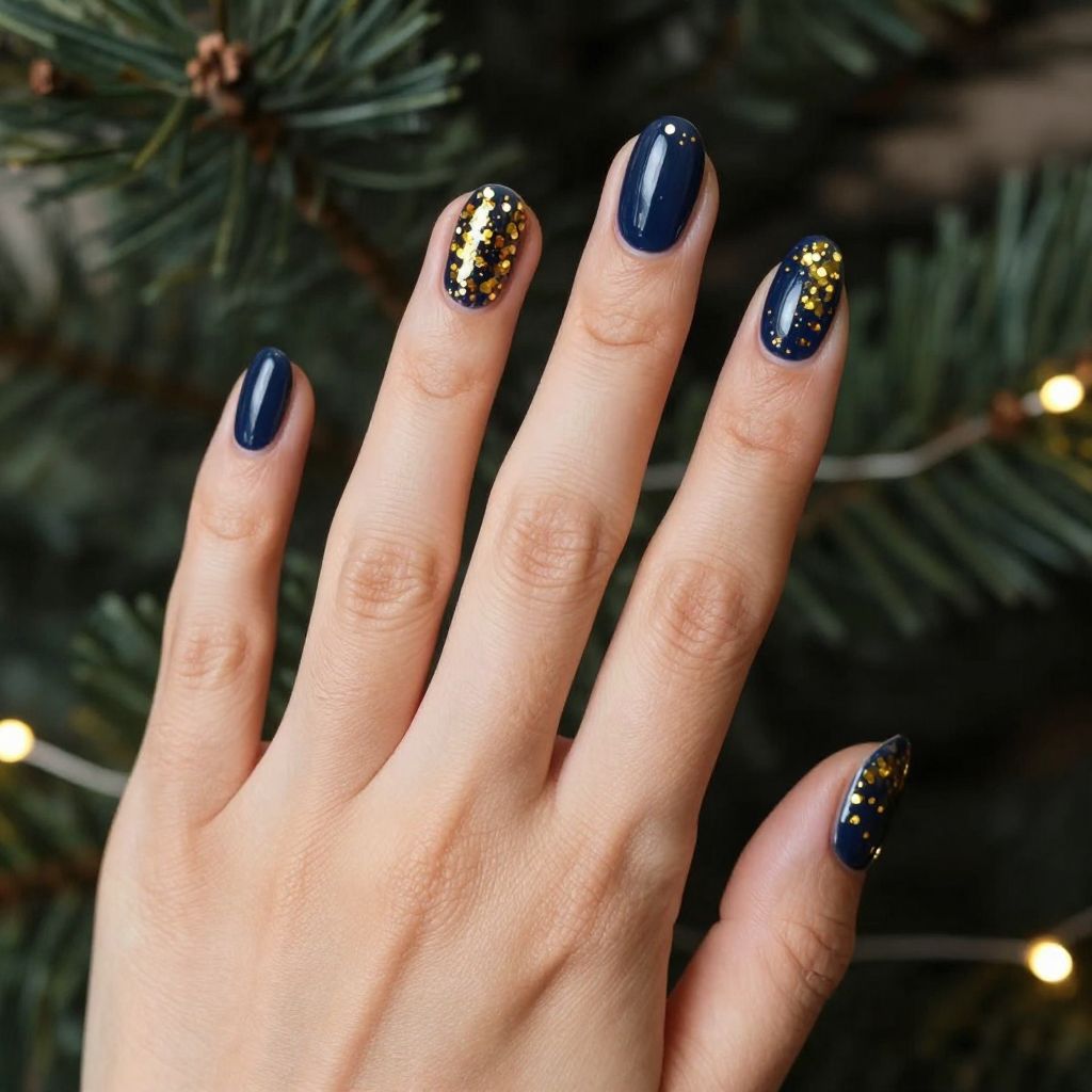 Oval nails design idea 11