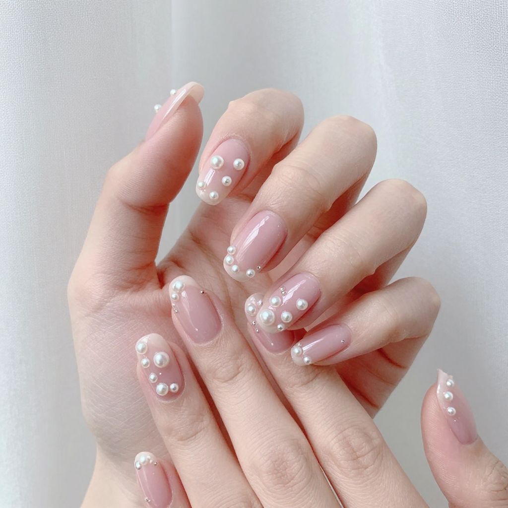 Oval nails design idea 15