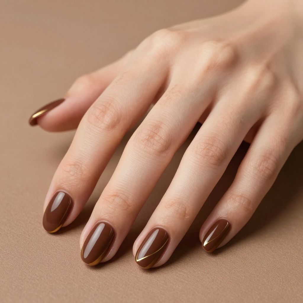 Oval nails design idea 2