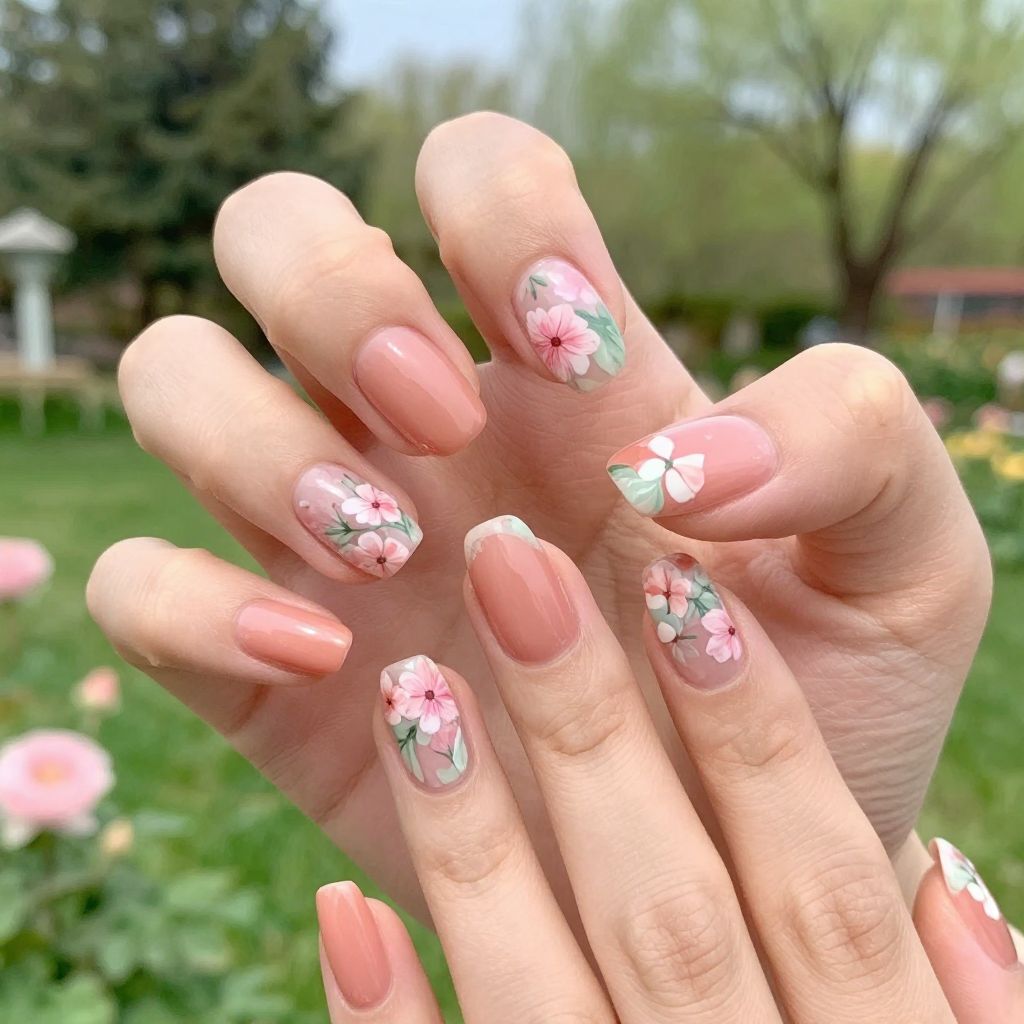 Oval nails design idea 3