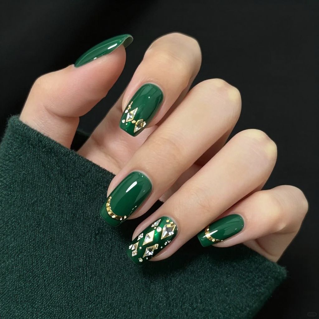 Oval nails design idea 4