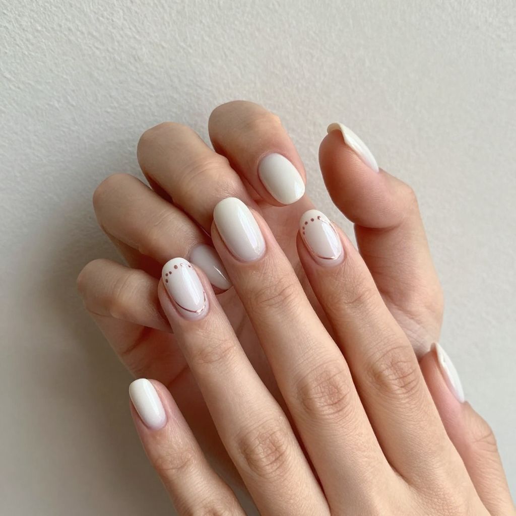 Oval nails design idea 5