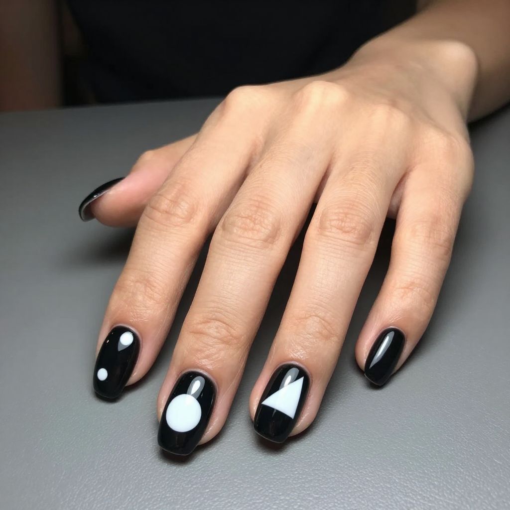 Oval nails design idea 9