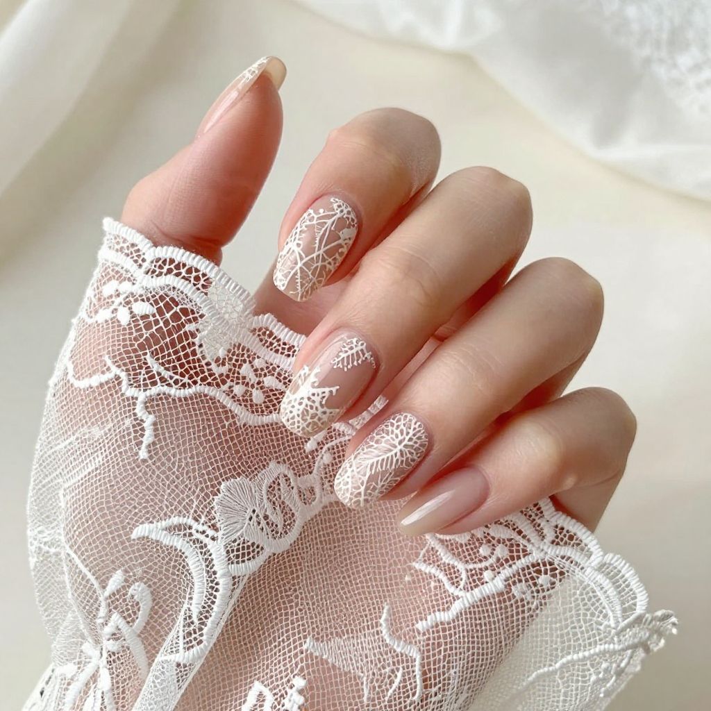 Oval nails design idea 7