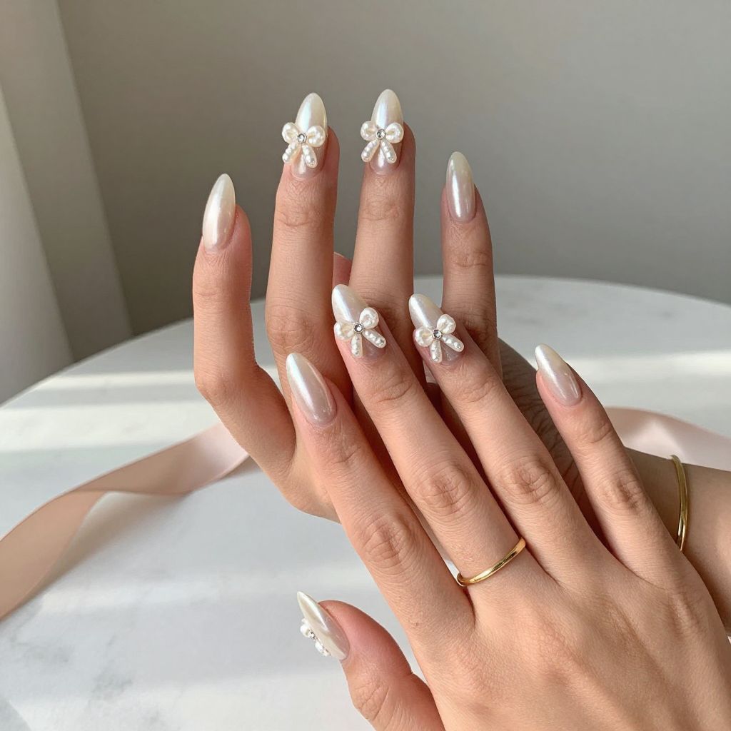 Pearl Nail Inspo image 9