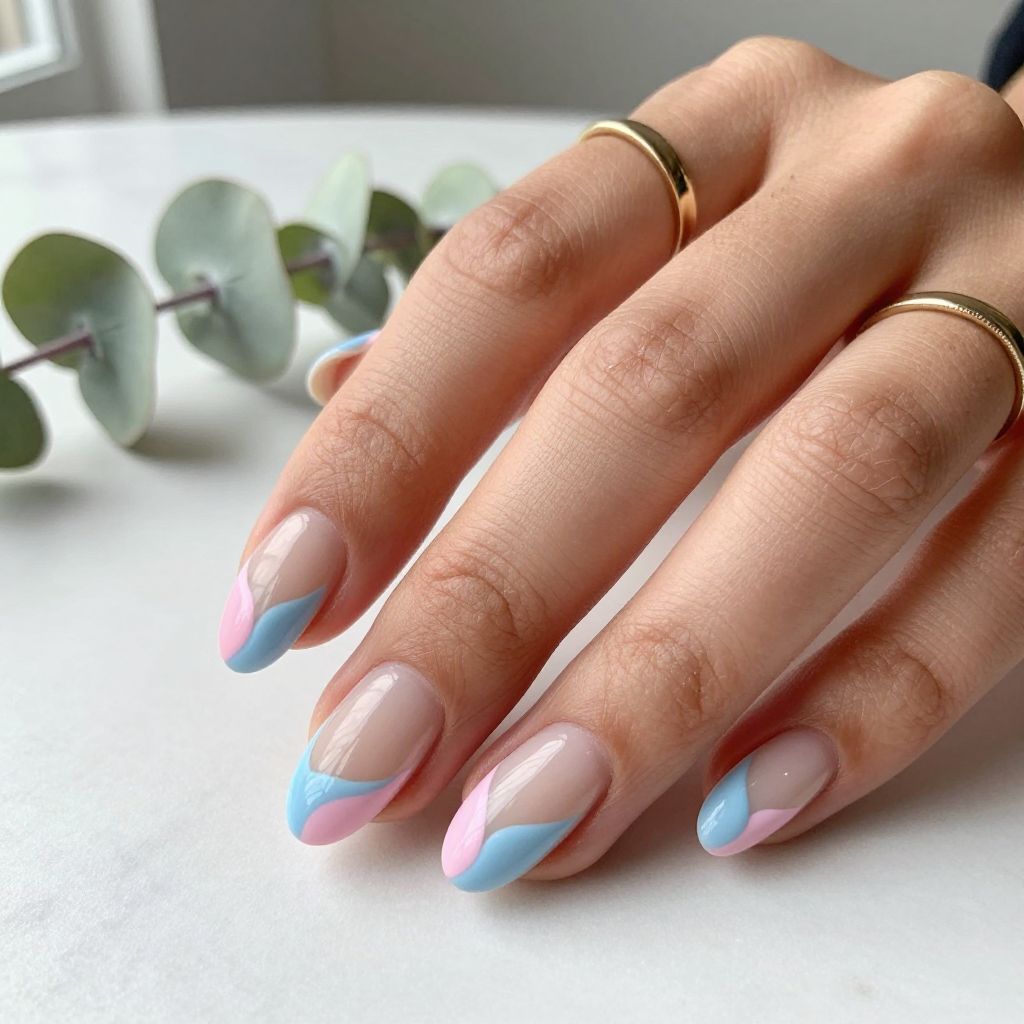 Two Tone Abstract Waves