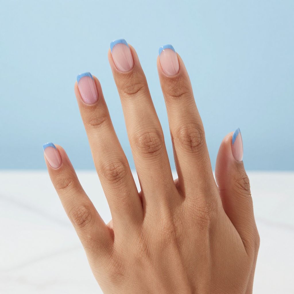 Cloud French With Pink Cuticles