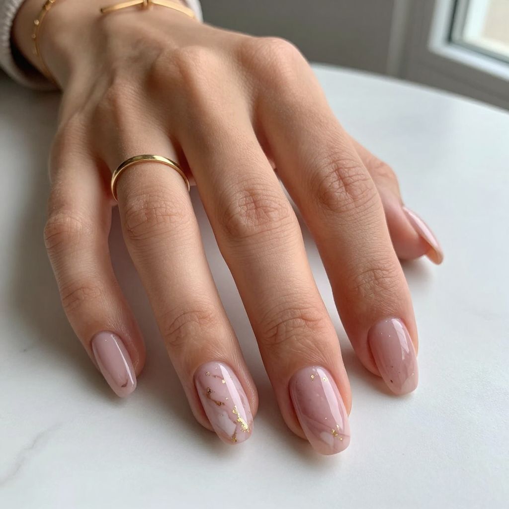 Pink Marble With White Veining