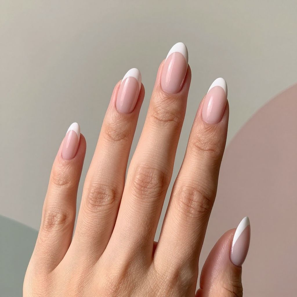 Pink French Tip nail idea 10