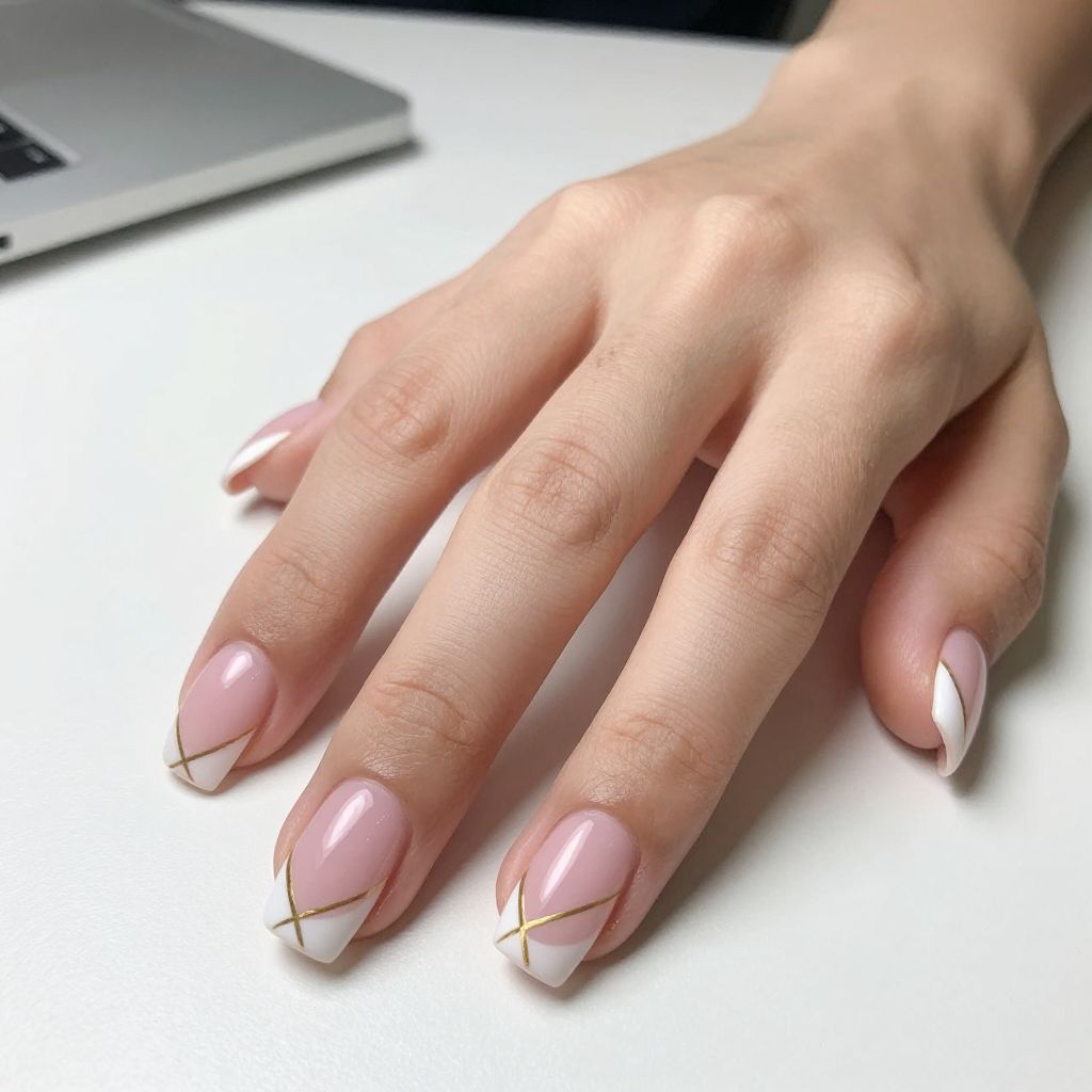 Pink French Tip nail idea 11