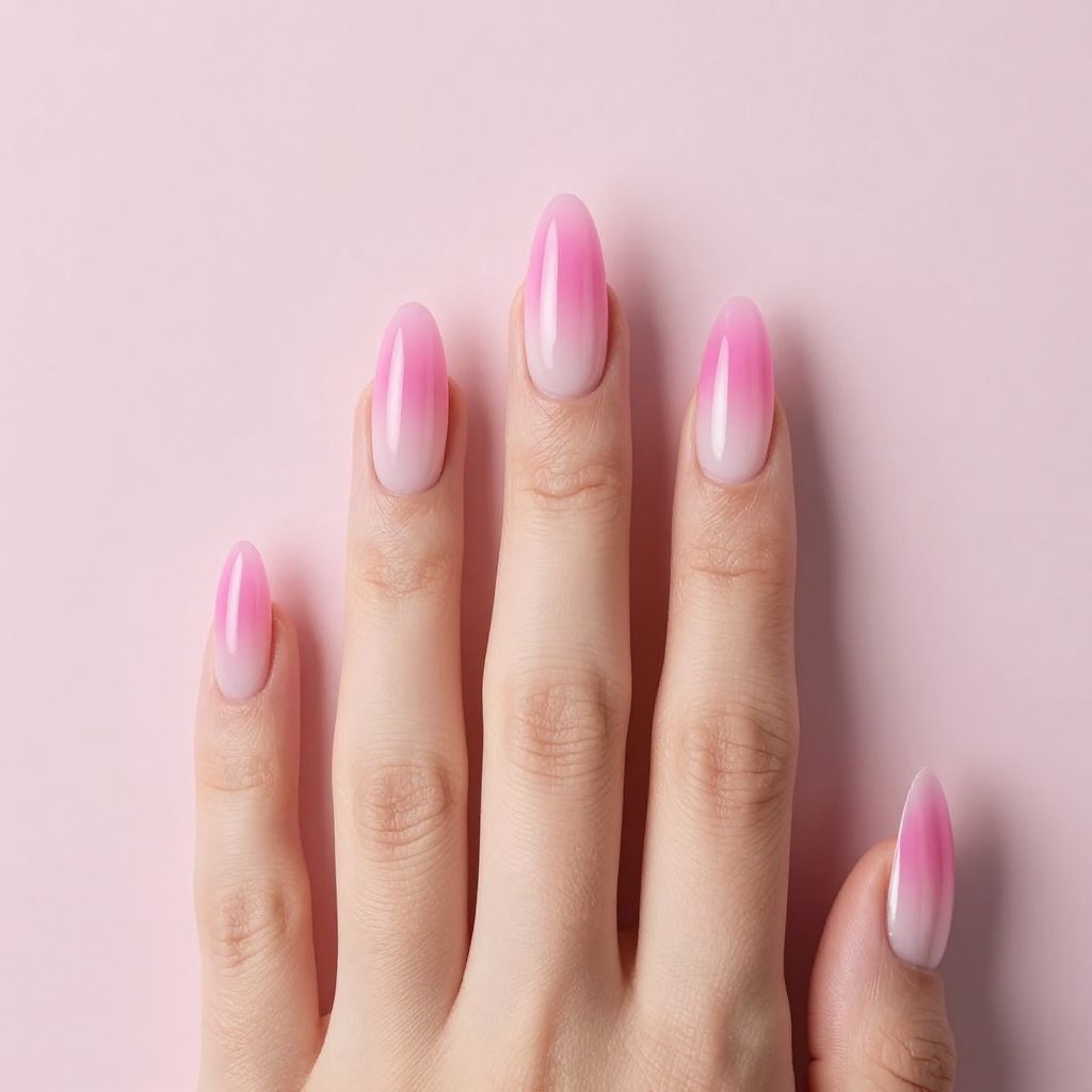 Pink French Tip nail idea 3