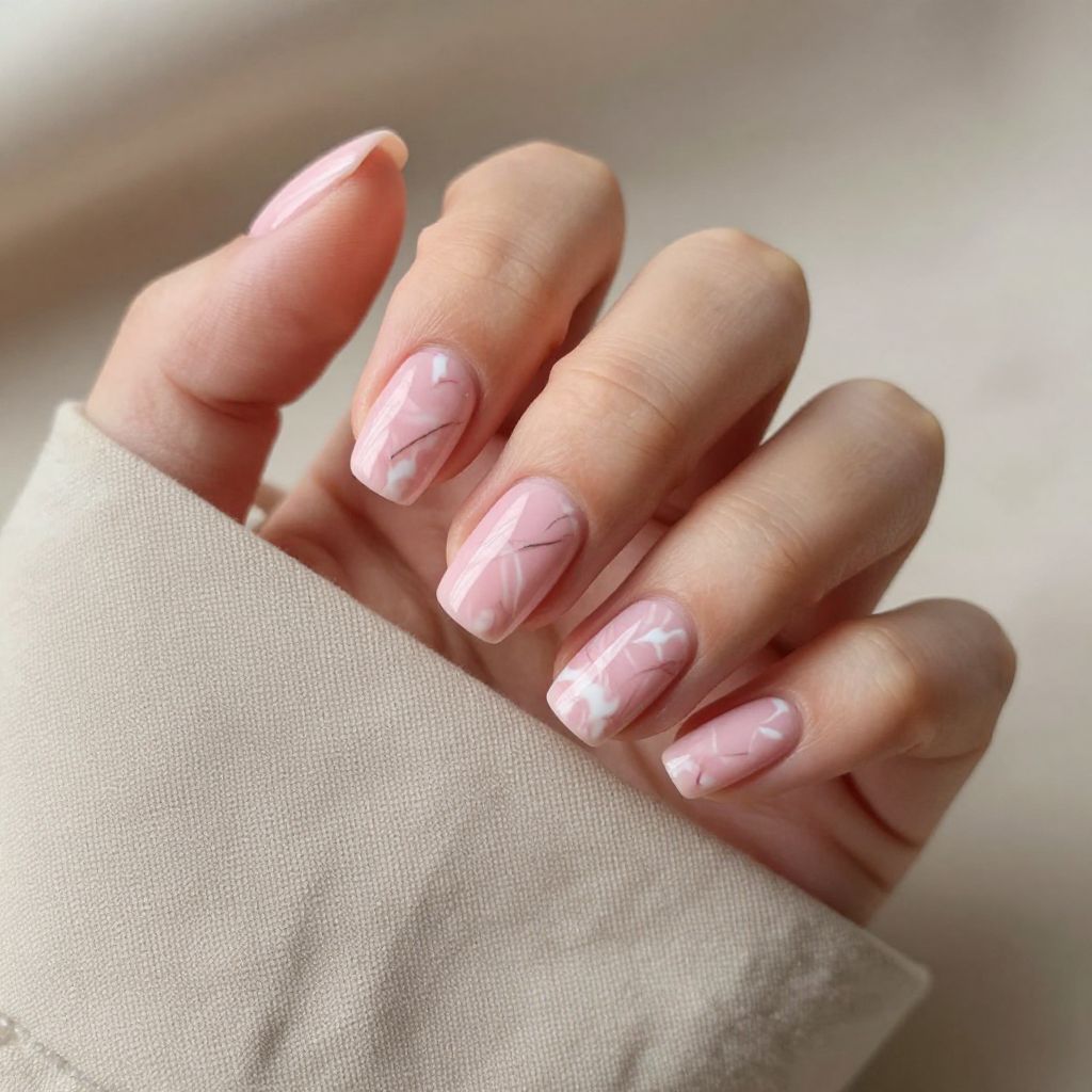 Pink French Tip nail idea 6