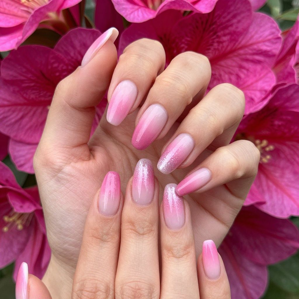 Pink French Tip nail idea 8