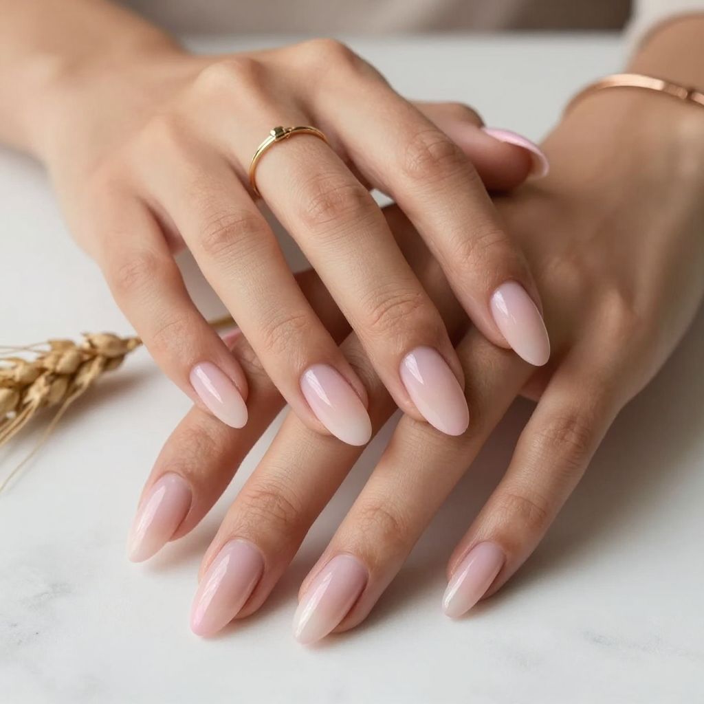 Blush Ombré French Tips
