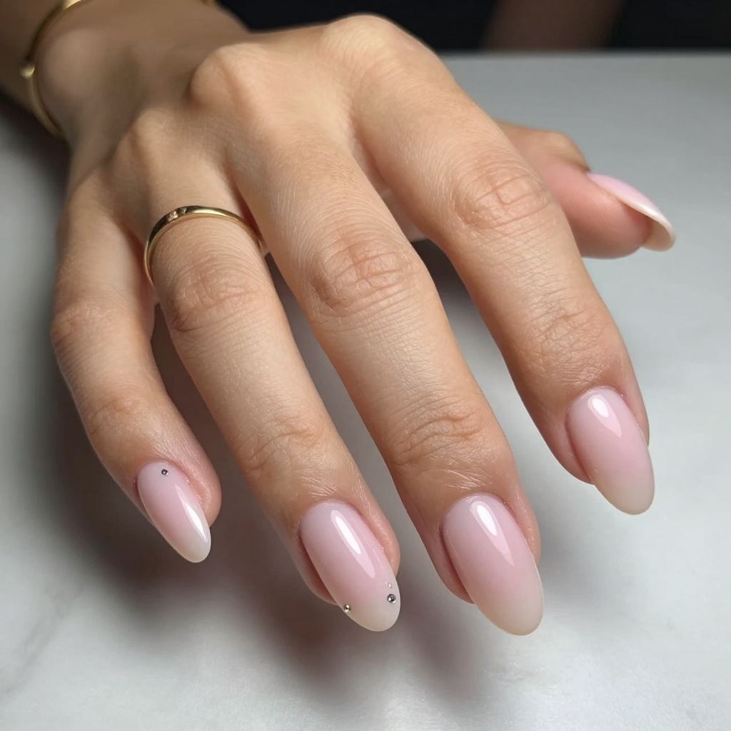 Milky Pink Almond Elegance