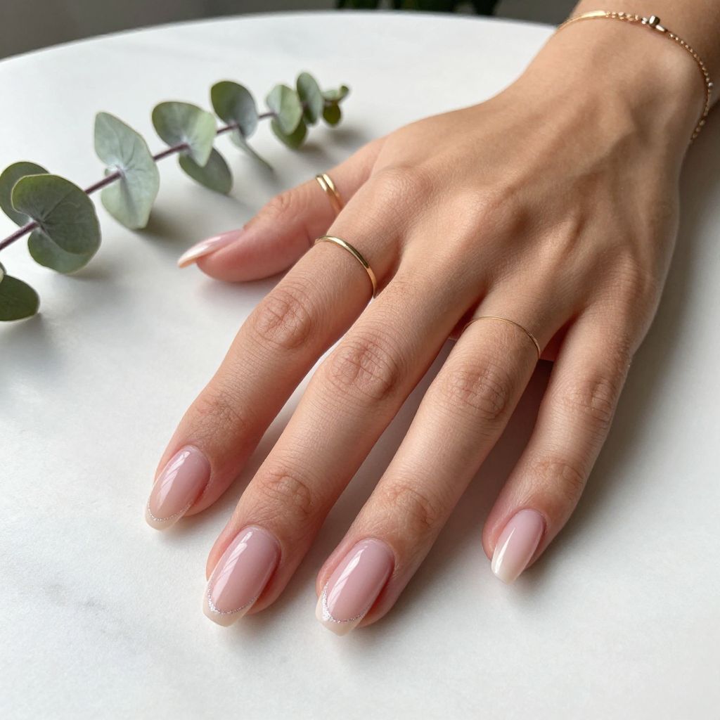 Soft Pink French Tips
