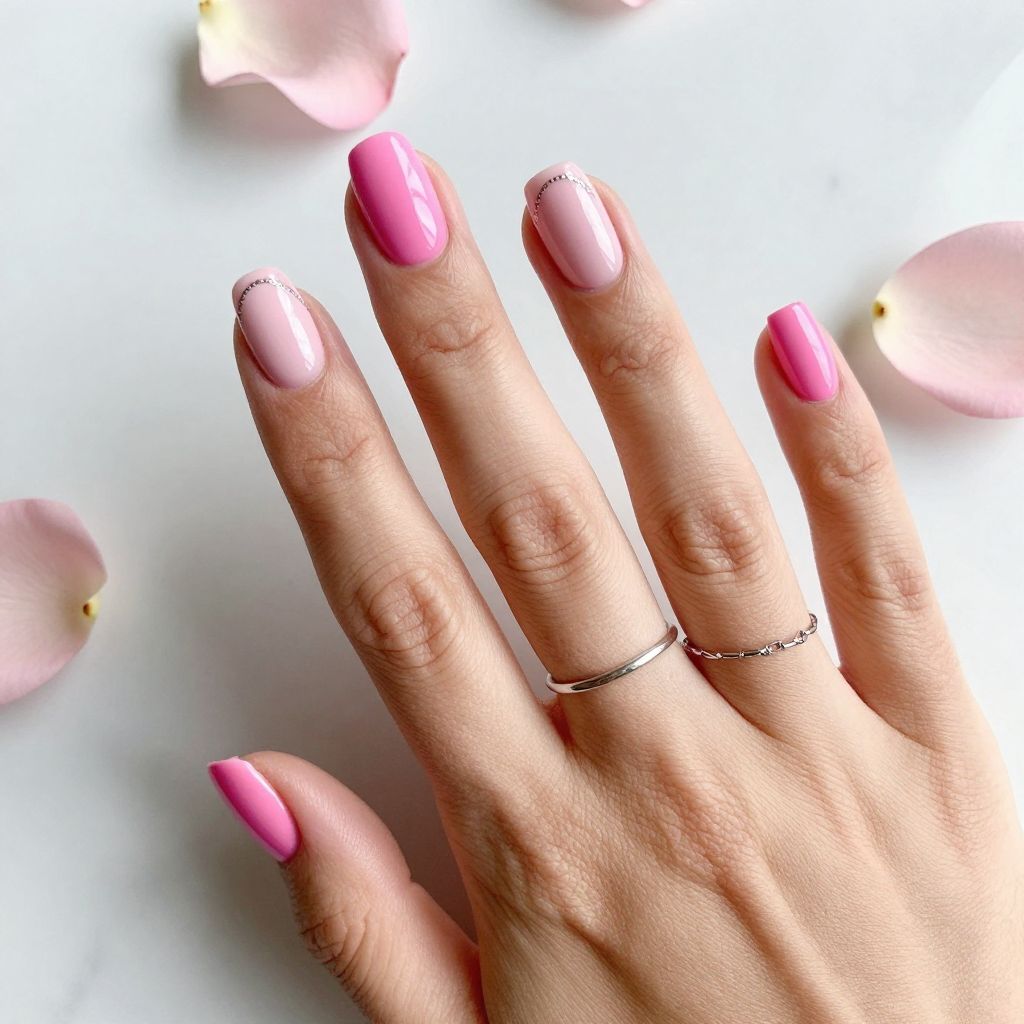 Bubblegum Pink Short Squares