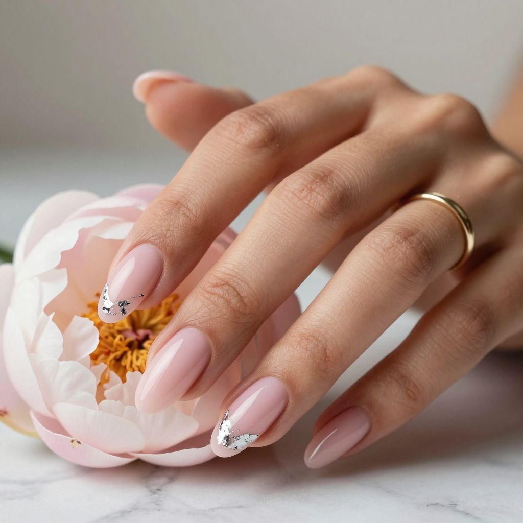 Glossy Cherry Red Nails