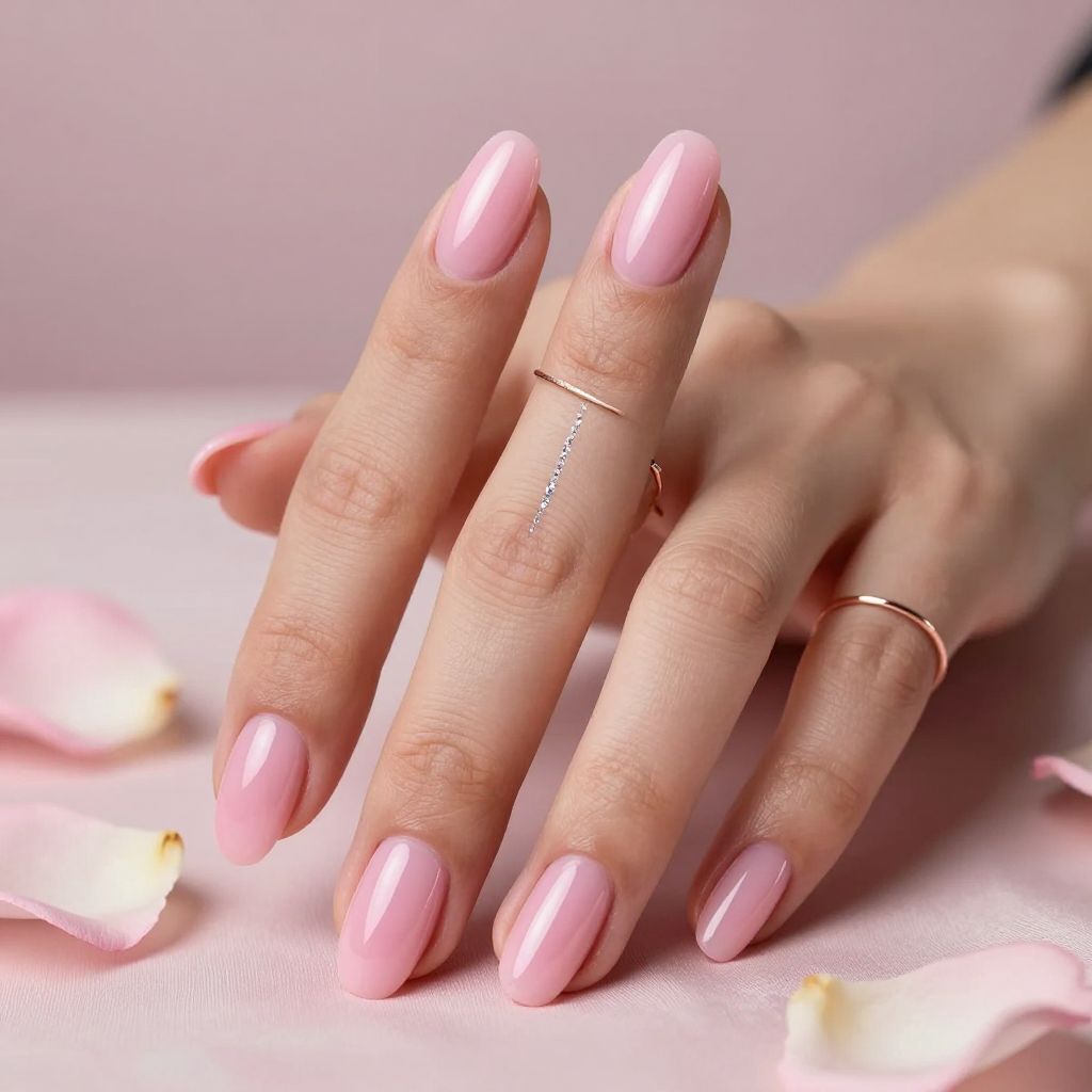 Midnight Blue Glitter Nails