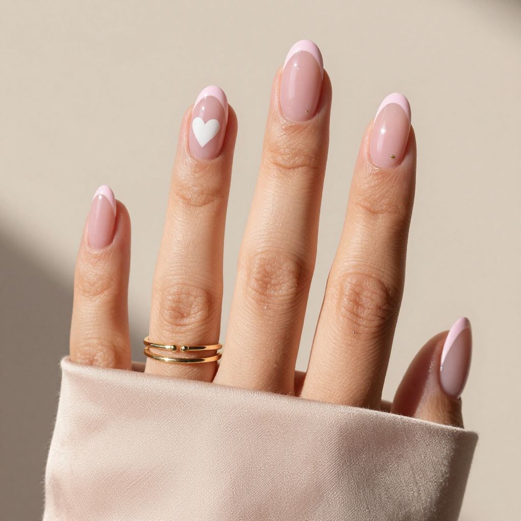 Modern French Nude Nails