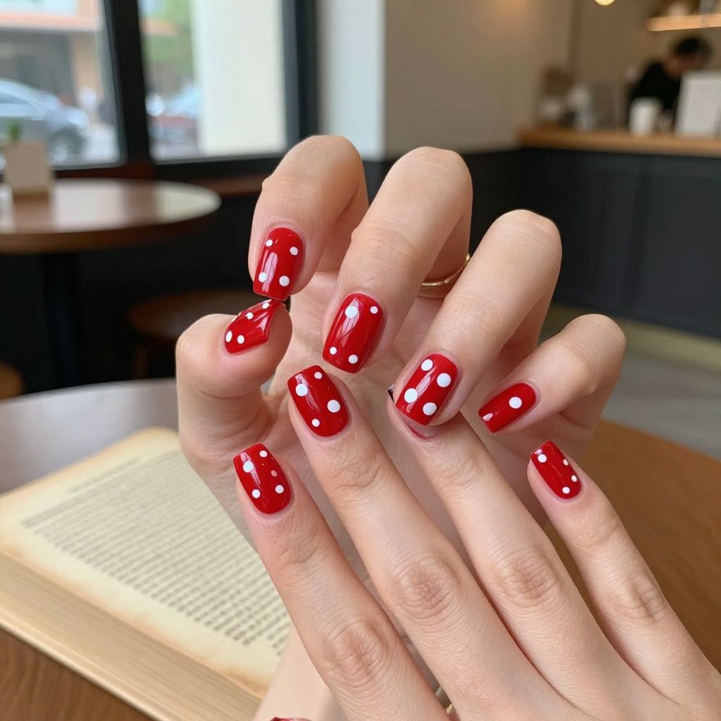 Polka Dot Nail Designs nail idea 1