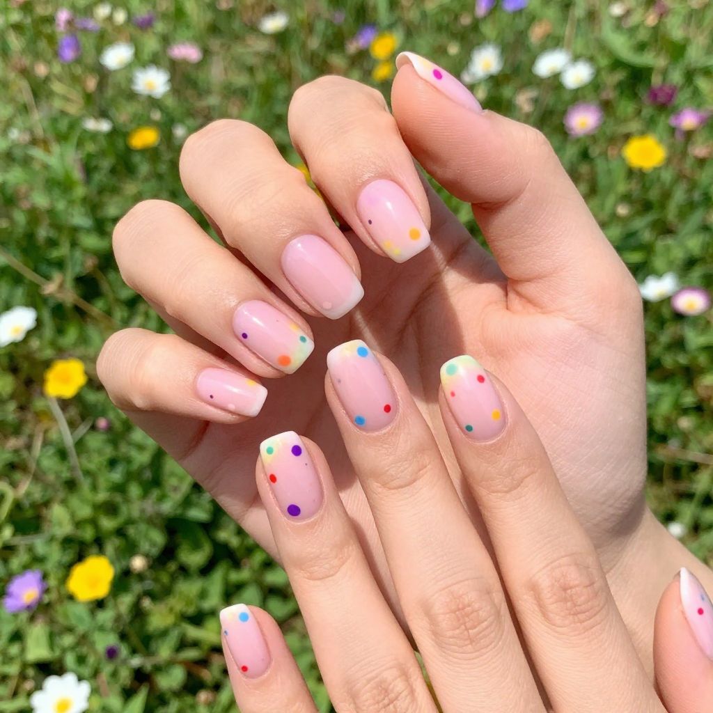 Polka Dot Nail Designs nail idea 13