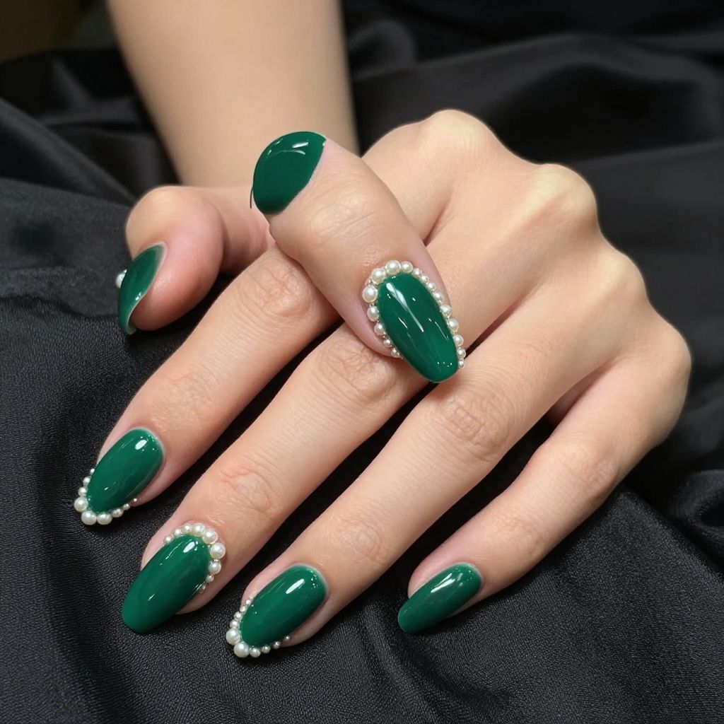 Almond nails design idea 10