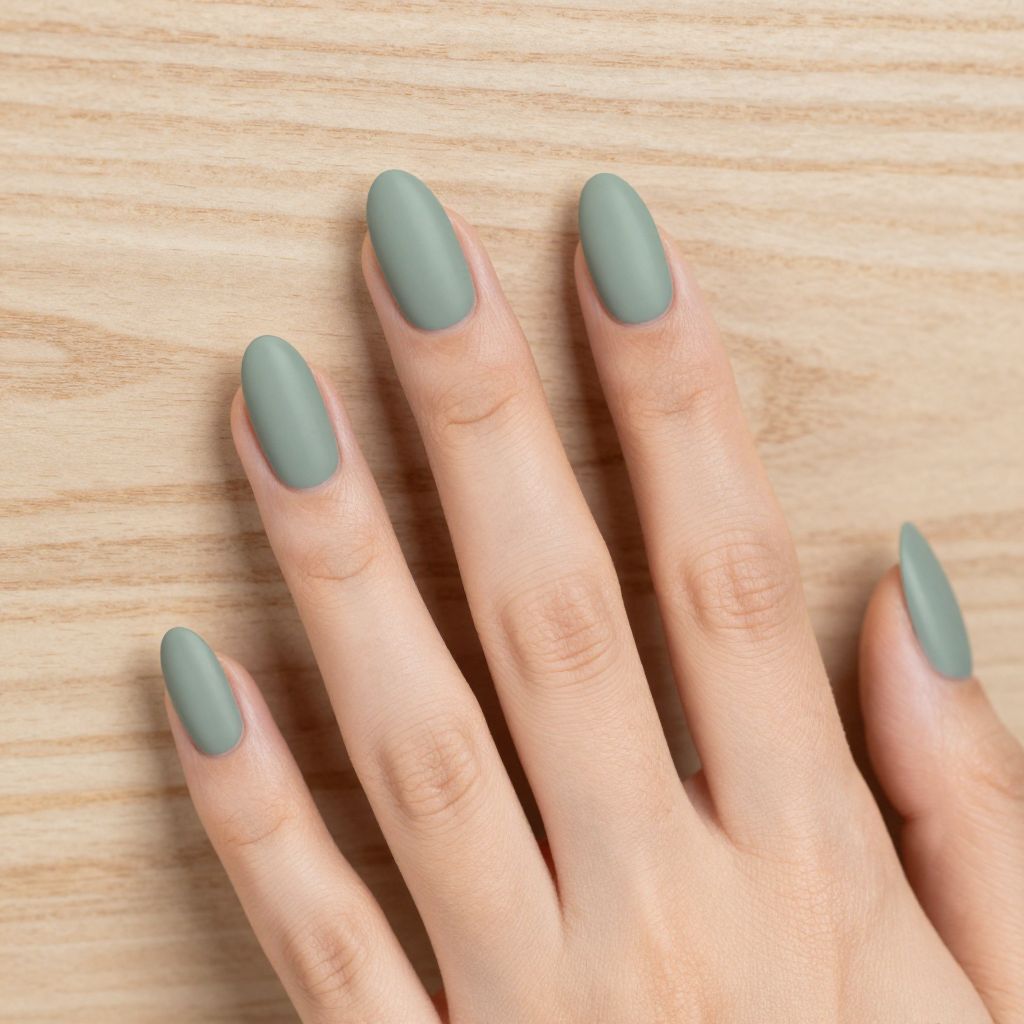 Almond nails design idea 12