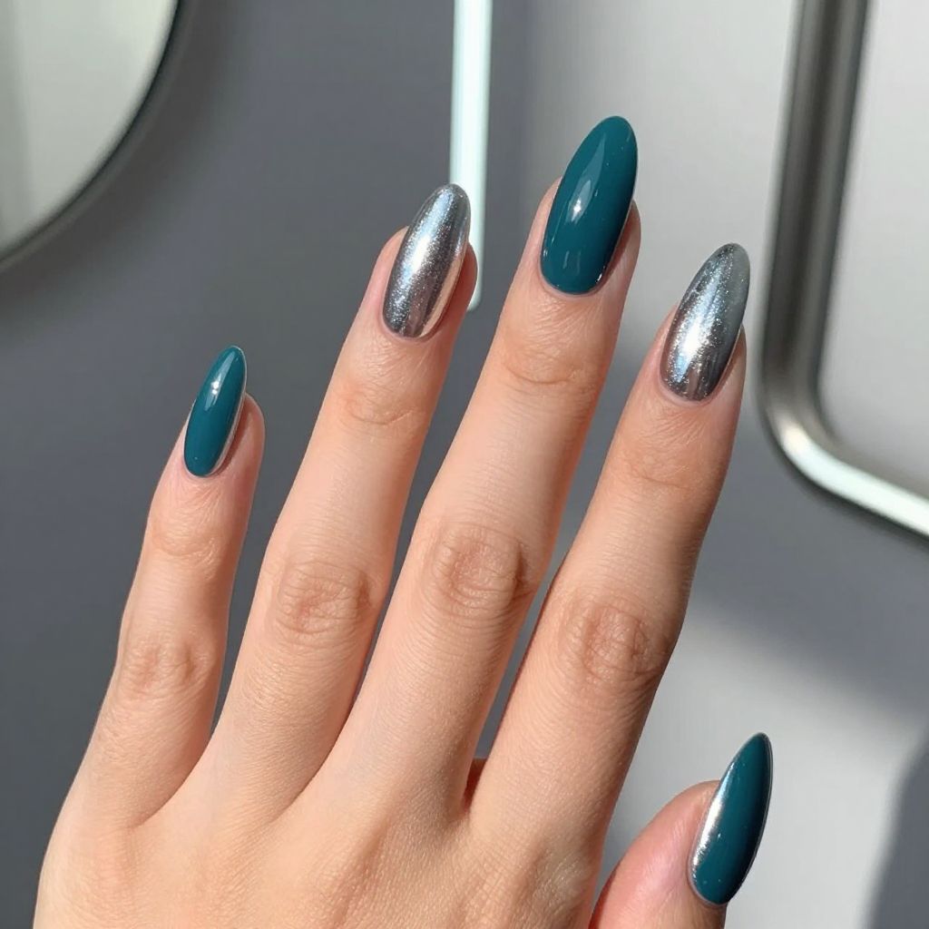 Almond nails design idea 9