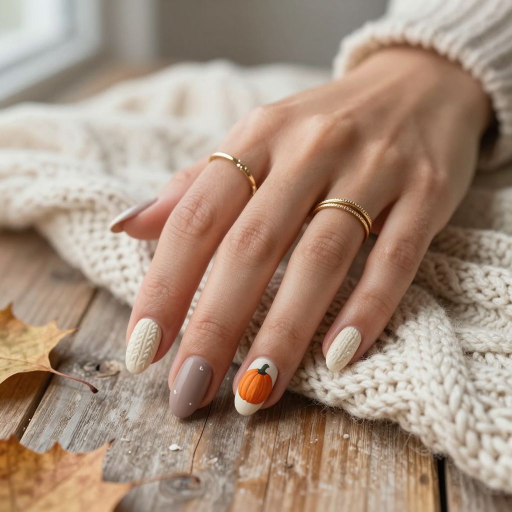 Pumpkin Nail Ideas 10