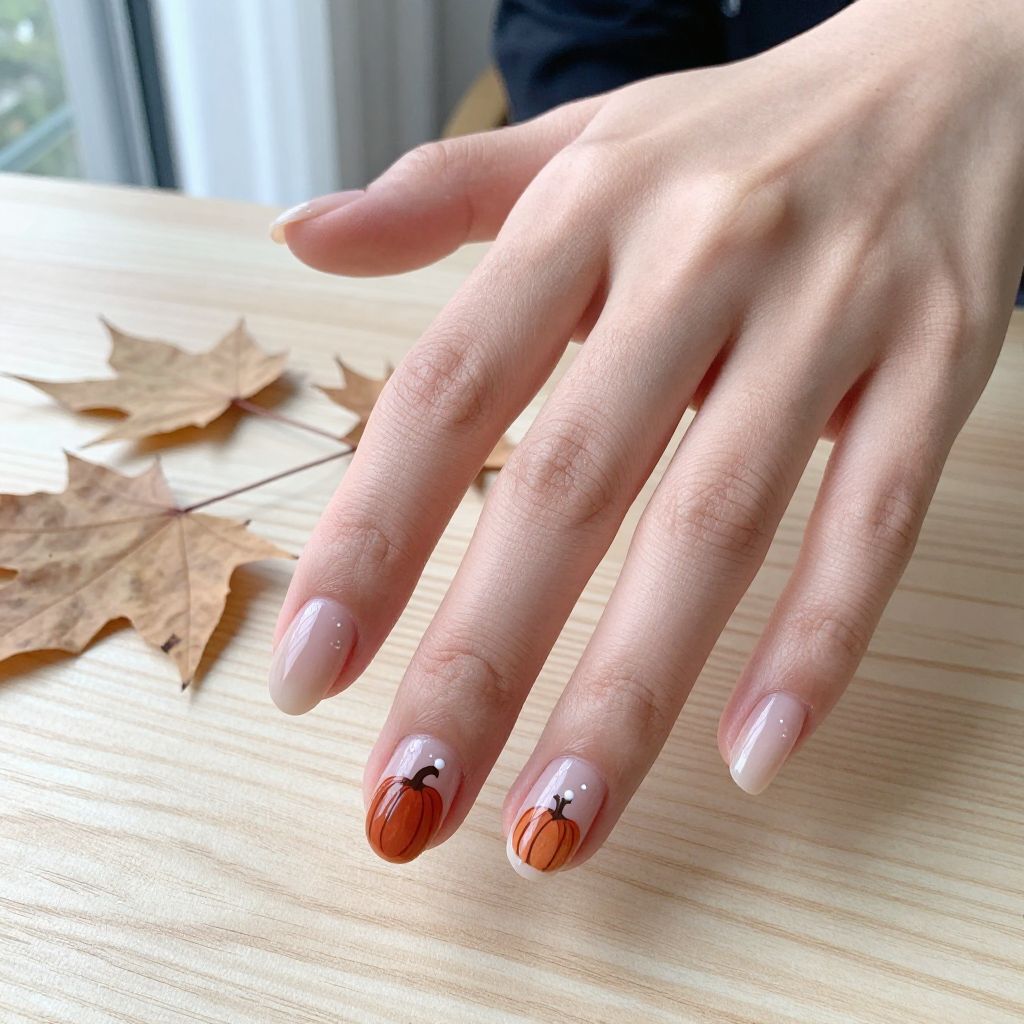 Pumpkin Nail Ideas 4