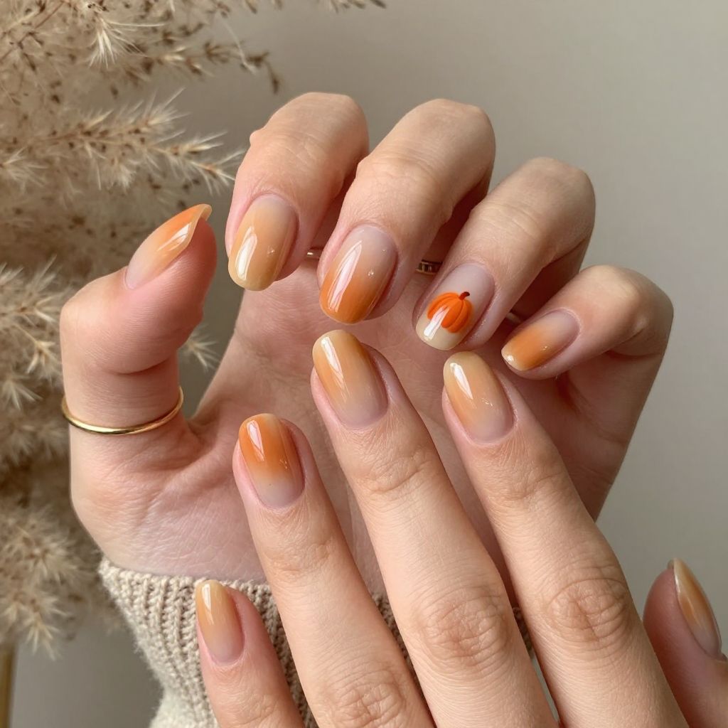 Pumpkin Nail Ideas 9