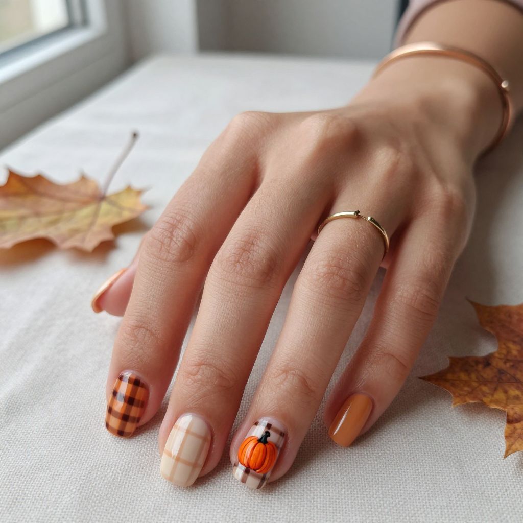 Pumpkin Nail Ideas 8