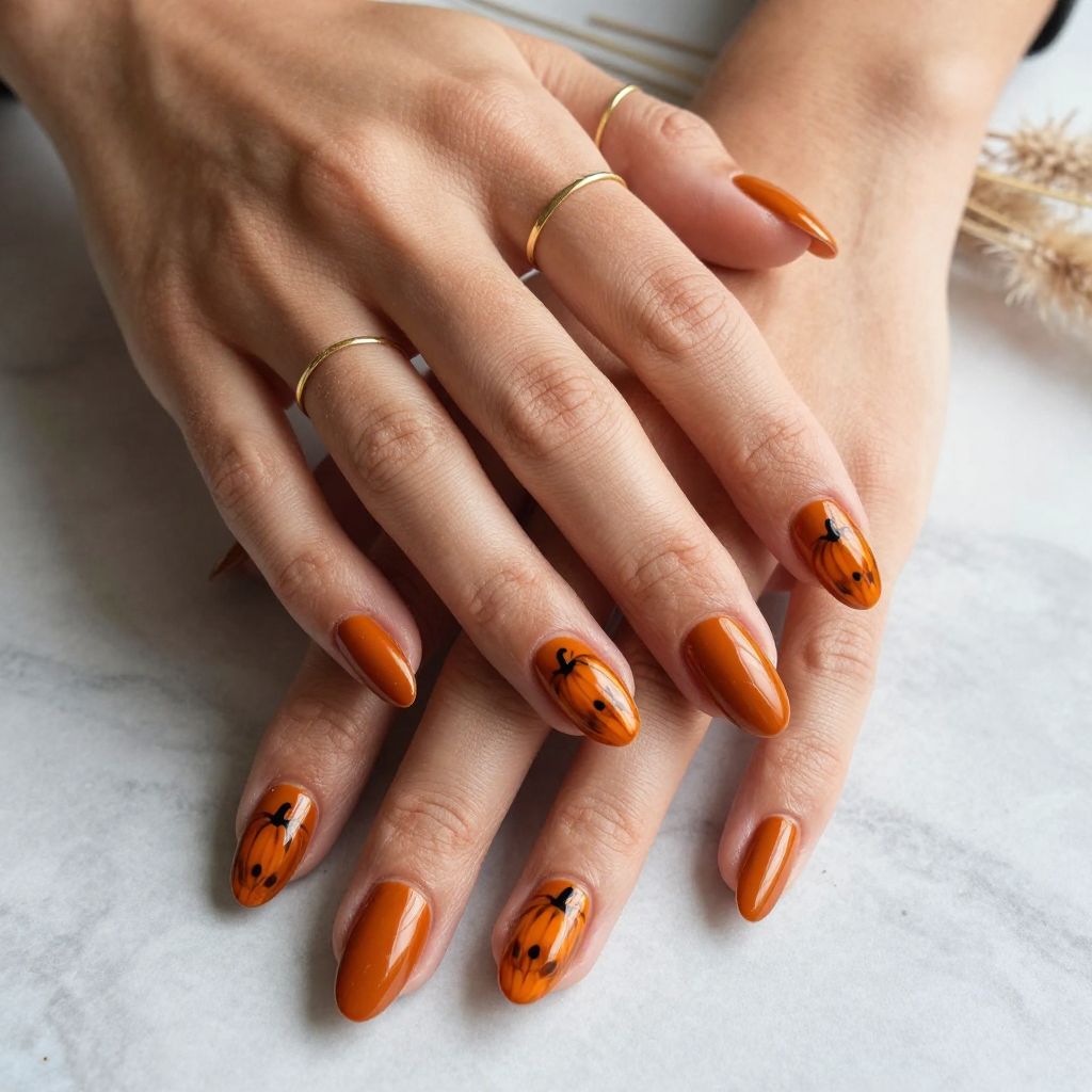Pumpkin Nail Ideas 7