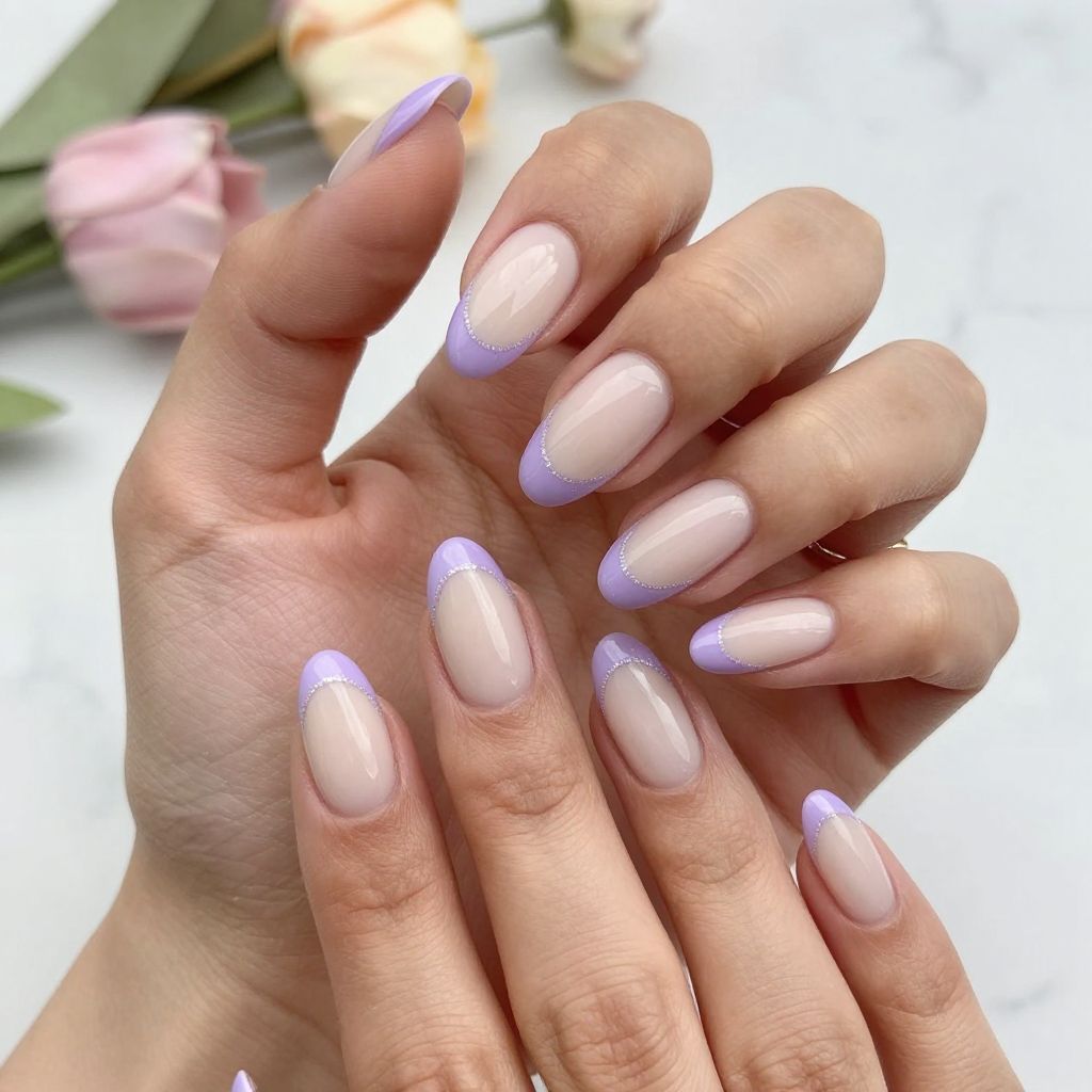 Purple Acrylic Nail Ideas 2