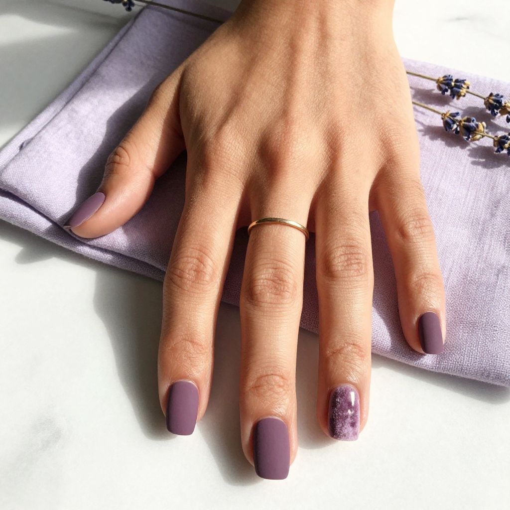 Purple Acrylic Nail Ideas 5