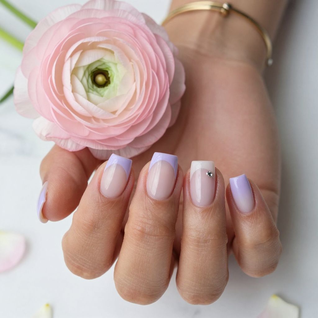 Purple Nail Design Ideas - Sheer Lilac Gloss