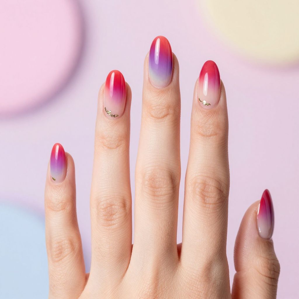 Rainbow nail idea 1