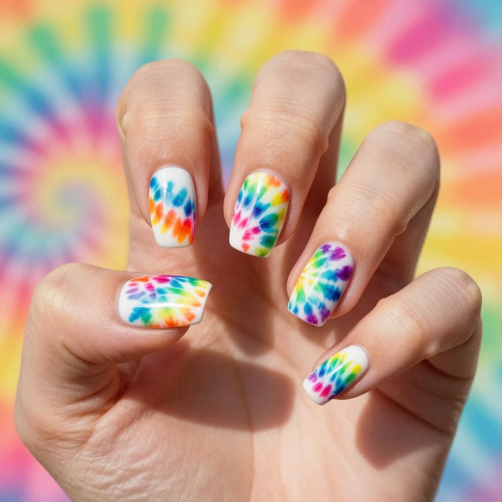 Rainbow nail idea 10