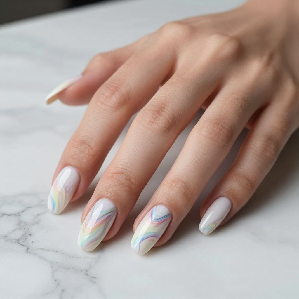 Rainbow nail idea 11