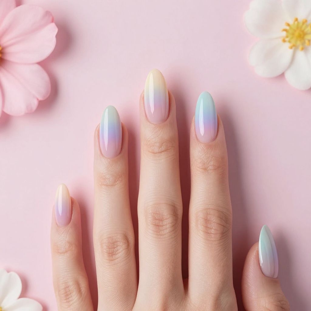 Rainbow nail idea 14