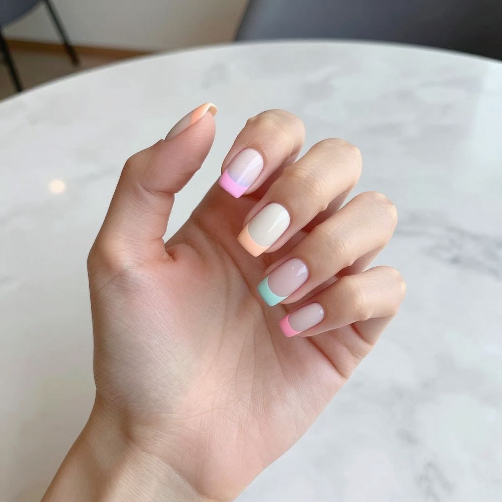 Rainbow nail idea 2