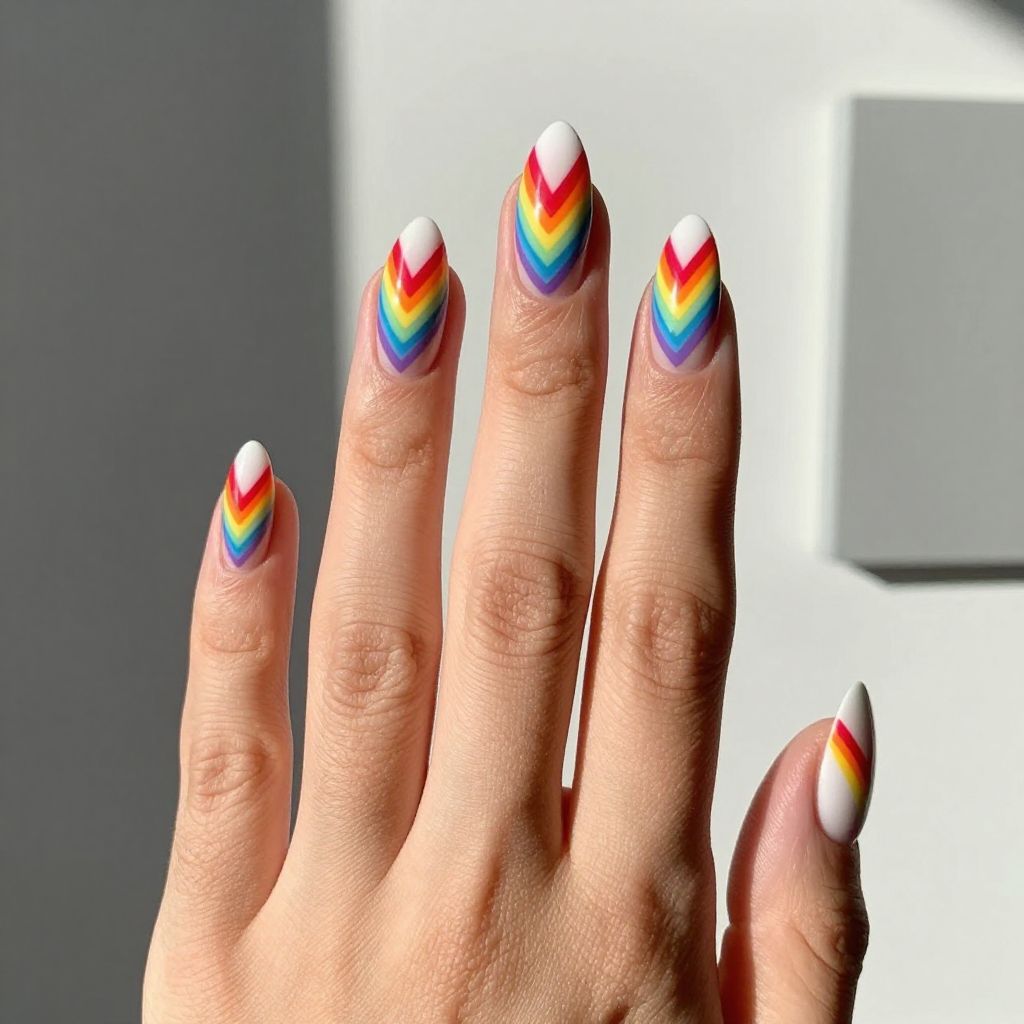 Rainbow nail idea 7