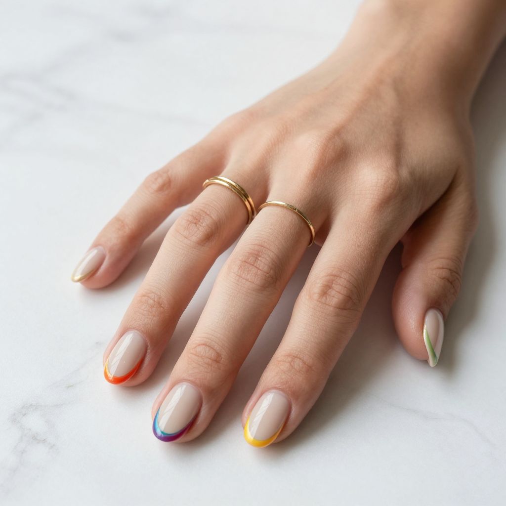 Rainbow Nail Ideas 12